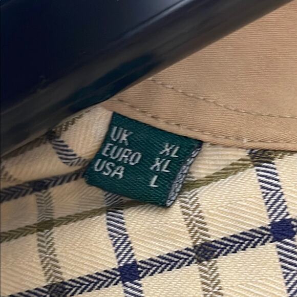 Barbour Men's Cream Check Shirt.  Large - Picture 3 of 4